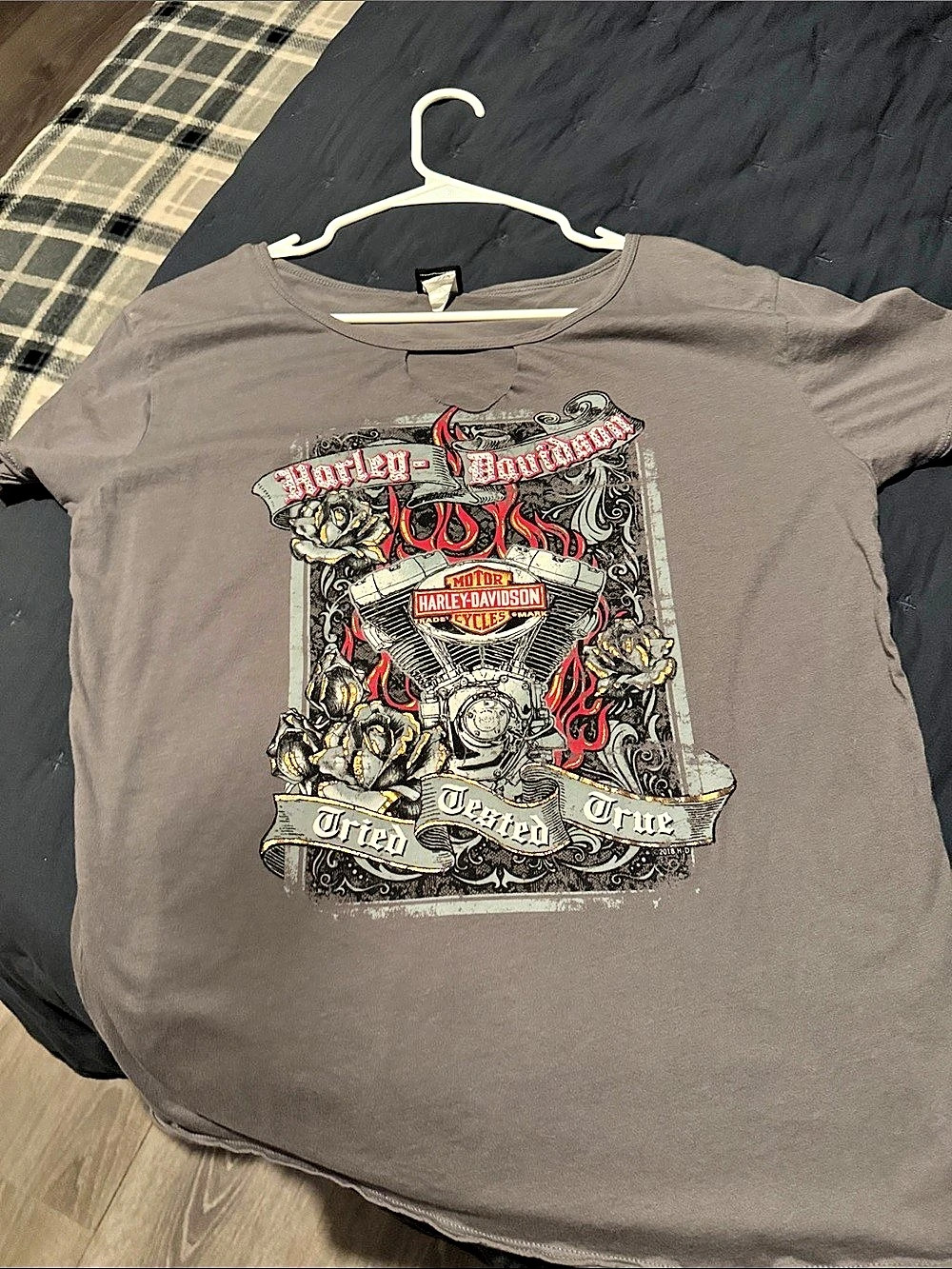 Harley-Davidson Eureka Springs Arkansas Graphic Tee Graphic Tee Gray